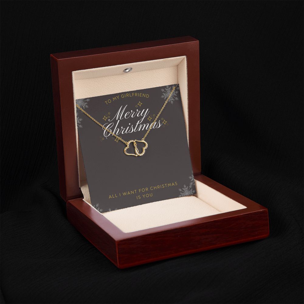 TO MY GIRLFRIEND- MERRY CHRISTMAS - EVERLASTING LOVE NECKLACE