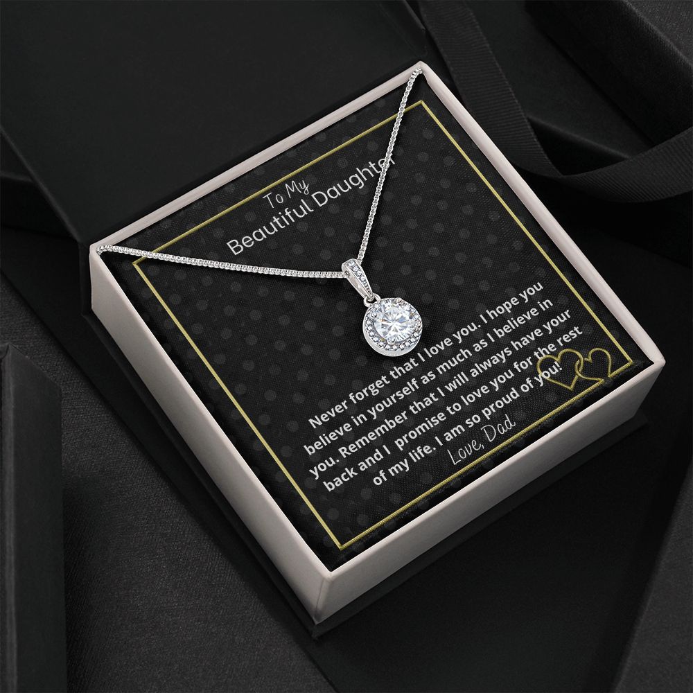 To my beautiful daughter- from dad- Eternal hope necklace
