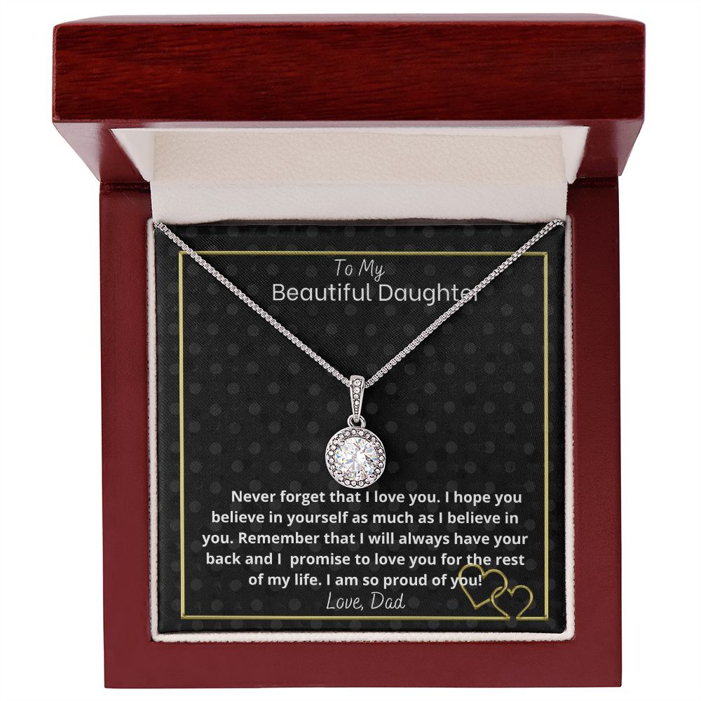 To my beautiful daughter- from dad- Eternal hope necklace