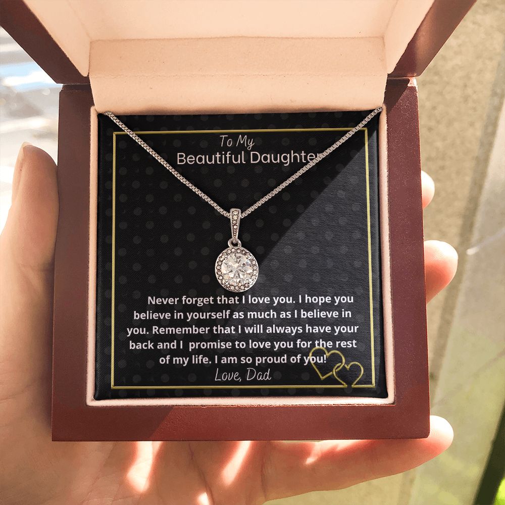 To my beautiful daughter- from dad- Eternal hope necklace