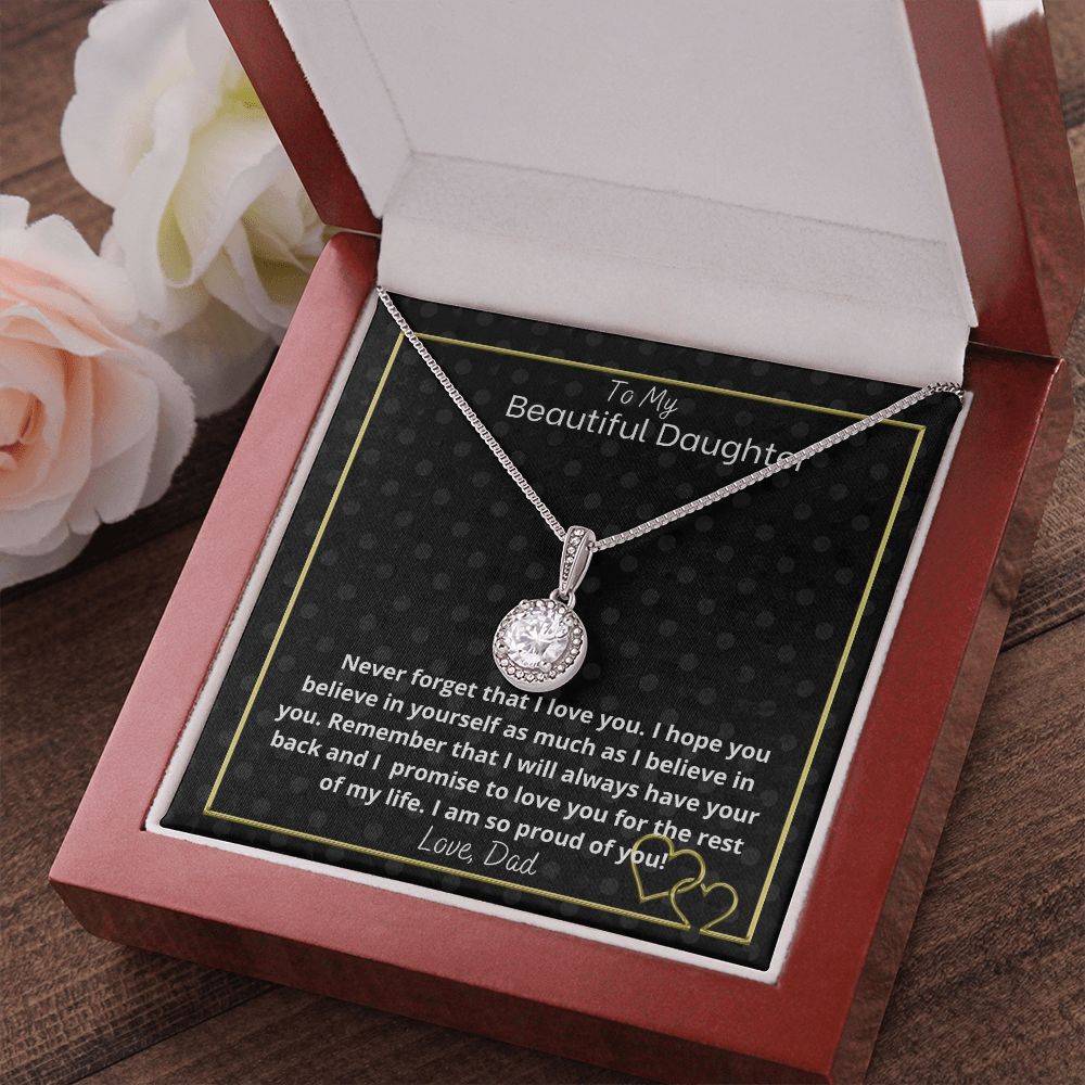 To my beautiful daughter- from dad- Eternal hope necklace