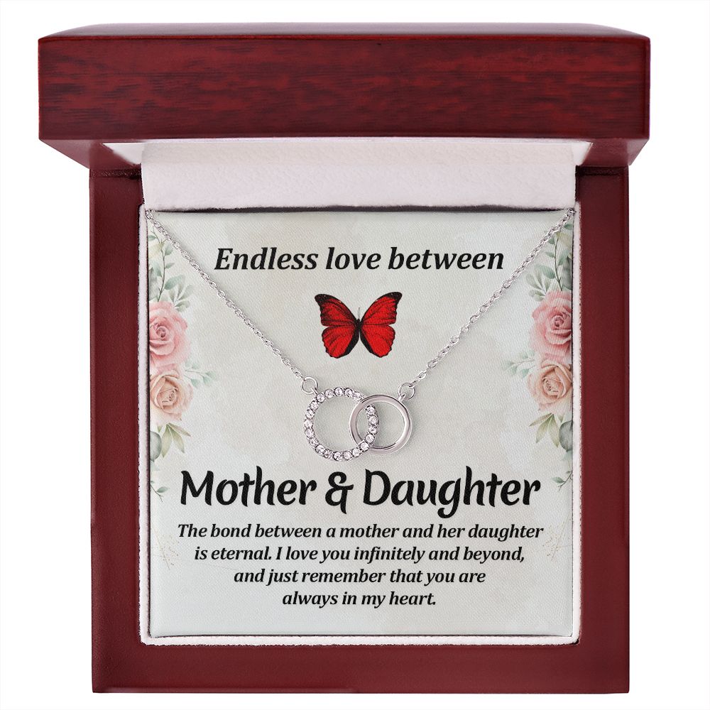 ENDLESS LOVE BETWEEN MOTHER AND DAUGHTER- PERFECT PAIR NECKLACE