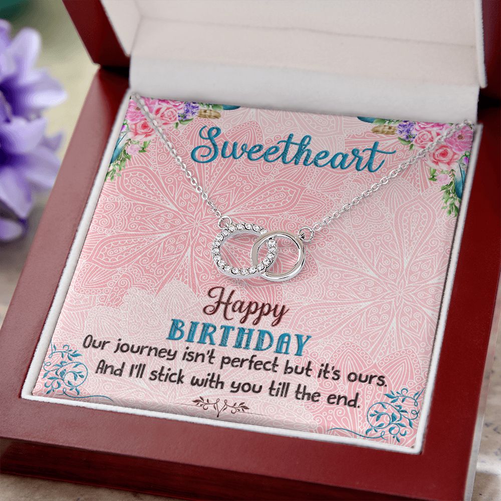 SWEETHEART HAPPY BIRTHDAY BOHO CHICK -PERFECT PAIR NECKLACE