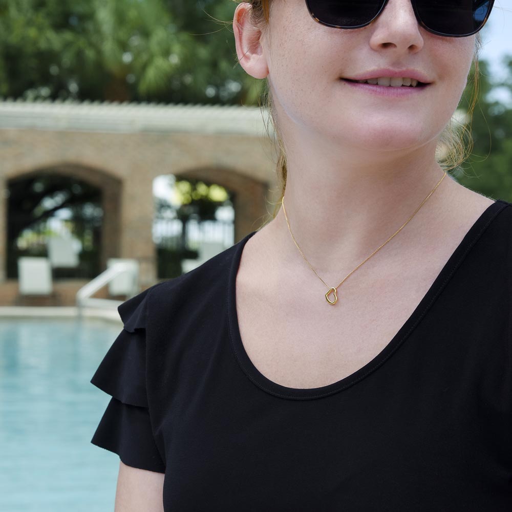 TO MY GIRLFRIEND- DISTANCE CAN NEVER SEPARATE- DELICATE HEART NECKLACE