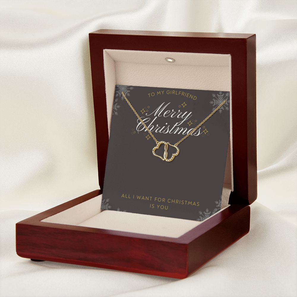 TO MY GIRLFRIEND- MERRY CHRISTMAS - EVERLASTING LOVE NECKLACE