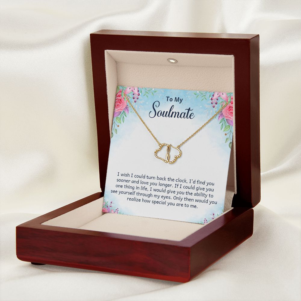 SOULMATE- I WISH I COULD TURN BACK- EVERLASTING LOVE NECKLACE
