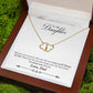 DAUGHTER FROM DAD- ENJOY THE RIDE OF LIFE- EVERLASTING LOVE NECKLACE