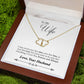TO WIFE FROM HUSBAND-YOUR LAST EVERYTHING- EVERLASTING LOVE NECKLACE