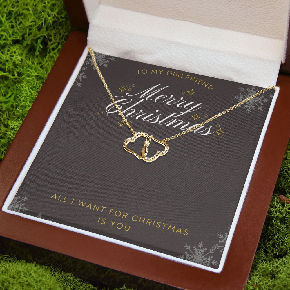 TO MY GIRLFRIEND- MERRY CHRISTMAS - EVERLASTING LOVE NECKLACE