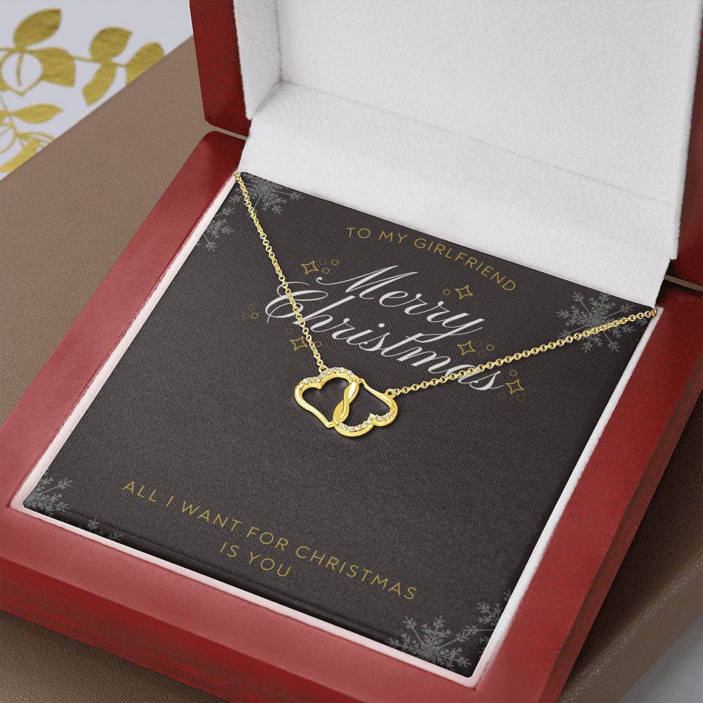 TO MY GIRLFRIEND- MERRY CHRISTMAS - EVERLASTING LOVE NECKLACE