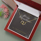 TO MY GIRLFRIEND- MERRY CHRISTMAS - EVERLASTING LOVE NECKLACE