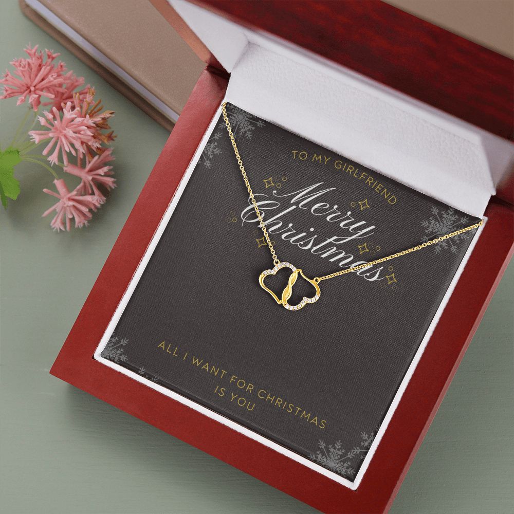 TO MY GIRLFRIEND- MERRY CHRISTMAS - EVERLASTING LOVE NECKLACE