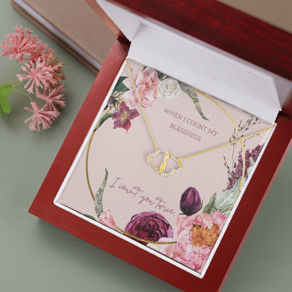 WHEN I COUNT MY BLESSINGS - EVERLASTING LOVE NECKLACE