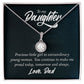 TO DAUGHTER FROM DAD- PRECIOUS LITTLE GIRL TO EXTRAORDINARY-ETERNAL HOPE NECKLACE
