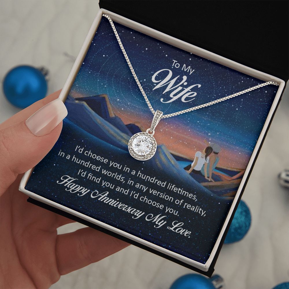 HAPPY ANNIVERSARY TO MY WIFE- ETERNAL HOPE NECKLACE