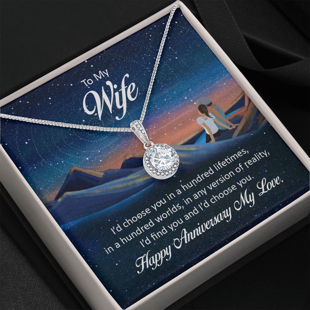 HAPPY ANNIVERSARY TO MY WIFE- ETERNAL HOPE NECKLACE