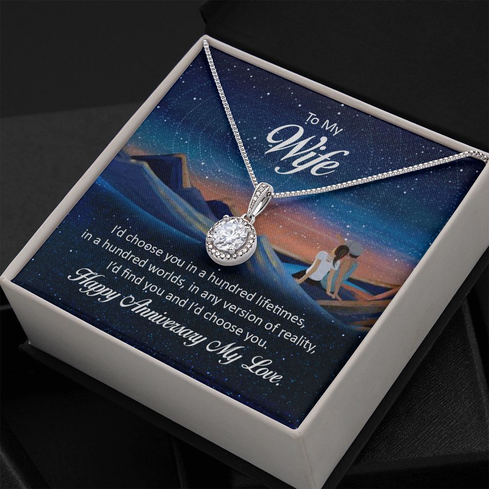 HAPPY ANNIVERSARY TO MY WIFE- ETERNAL HOPE NECKLACE
