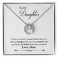 MOM TO DAUGHTER - BRAVER THAN YOU THINK- LUCKY IN LOVE NECKLACE