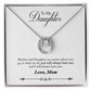 TO DAUGHTER FROM MOM- YOU WILL ALWAYS HAVE ME - LUCKY IN LOVE NECKLACE