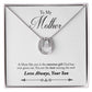 TO MOTHER FROM SON -SWEETEST GIFT- LUCKY IN LOVE NECKLACE