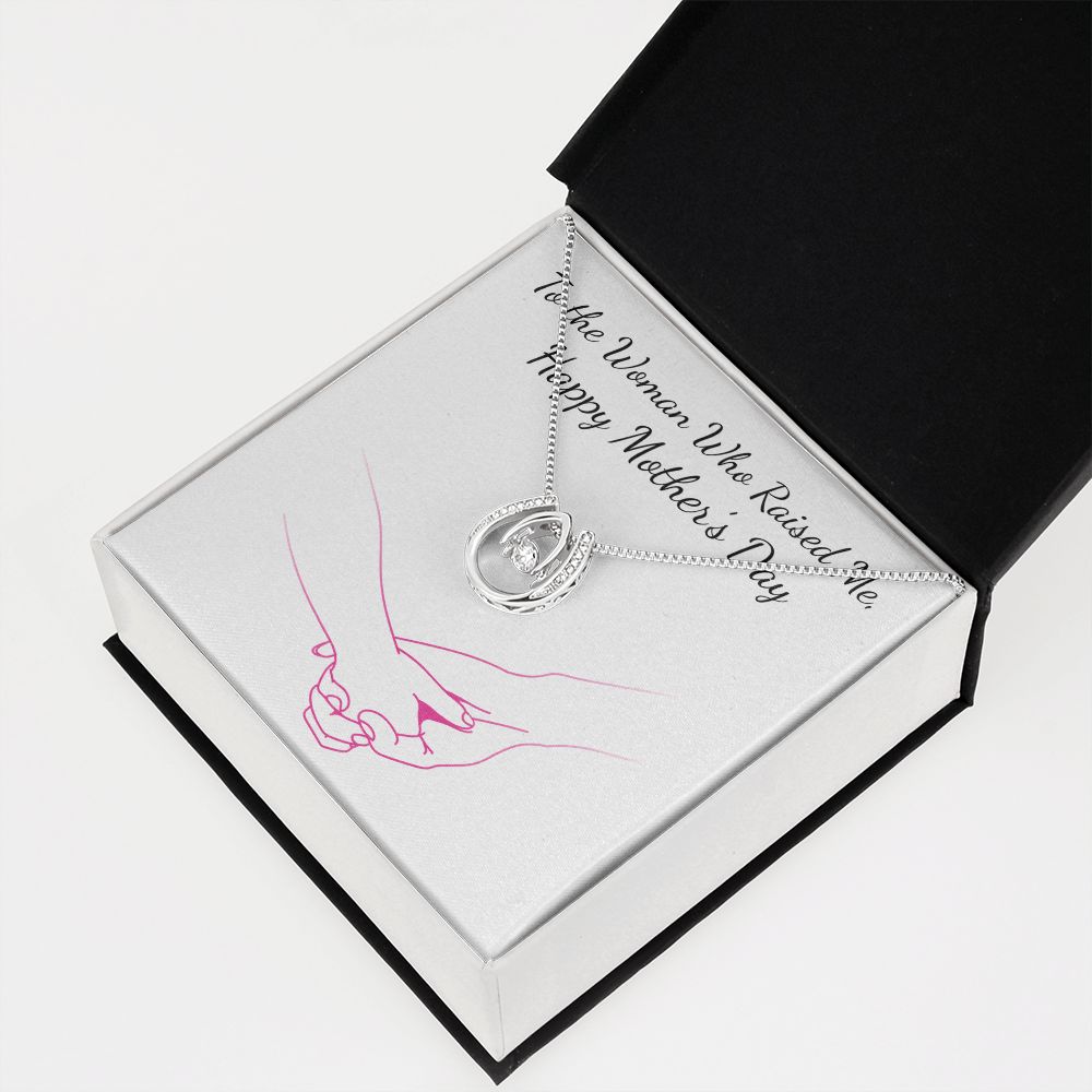 MOTHERS DAY- WOMAN WHO RAISED ME-LUCKY IN LOVE NECKLACE -TEMPLATE