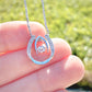 TO DAUGHTER FROM DAD- HOW SPECIAL YOU ARE-  LUCKY IN LOVE NECKLACE
