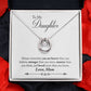 MOM TO DAUGHTER - BRAVER THAN YOU THINK- LUCKY IN LOVE NECKLACE