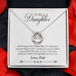 TO DAUGHTER FROM DAD- HOW SPECIAL YOU ARE-  LUCKY IN LOVE NECKLACE
