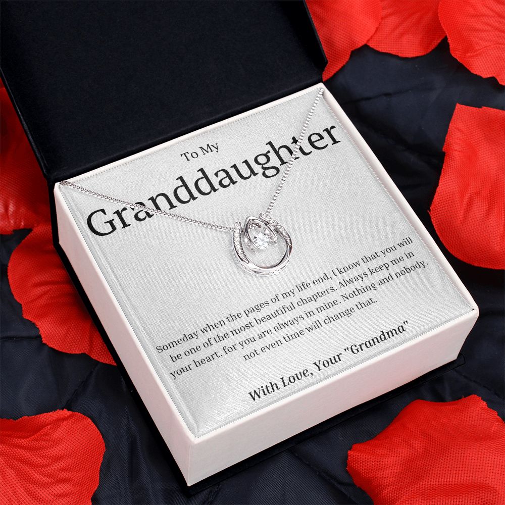 To my Granddaughter-LUCKY IN LOVE NECKLACE - Most Beautiful Chapter