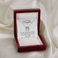 TO DAUGHTER FROM DAD- HOW SPECIAL YOU ARE-  LUCKY IN LOVE NECKLACE
