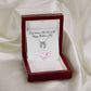 MOTHERS DAY- WOMAN WHO RAISED ME-LUCKY IN LOVE NECKLACE -TEMPLATE