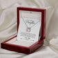 TO DAUGHTER FROM DAD- HOW SPECIAL YOU ARE-  LUCKY IN LOVE NECKLACE