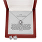 GIFT FOR DAUGHTER FROM DAD - LOVE KNOT EARRING & NECKLACE SET