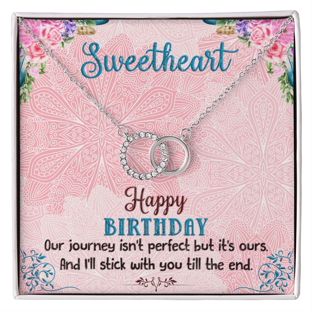 SWEETHEART HAPPY BIRTHDAY BOHO CHICK -PERFECT PAIR NECKLACE