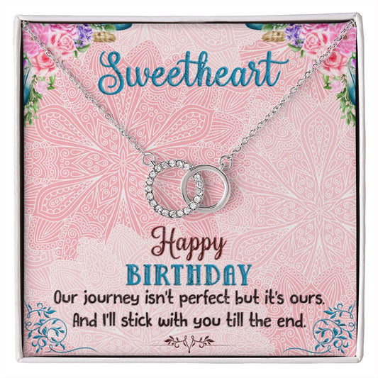 SWEETHEART HAPPY BIRTHDAY BOHO CHICK -PERFECT PAIR NECKLACE