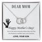 DEAR MOM, HAPPY MOTHER’S DAY! YOU’RE THE MOM -PERFECT PAIR NECKLACE