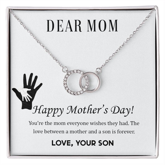 DEAR MOM, HAPPY MOTHER’S DAY! YOU’RE THE MOM -PERFECT PAIR NECKLACE