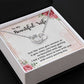 TO MY BEAUTIFUL WIFE - WINE GETS SWEETER- PERFECT PAIR NECKLACE
