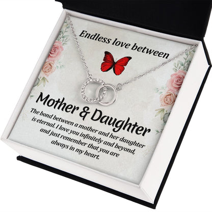 ENDLESS LOVE BETWEEN MOTHER AND DAUGHTER- PERFECT PAIR NECKLACE