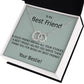 TO MY BEST FRIEND-HELPED WRITE MY STORIES- PERFECT PAIR NECKLACE