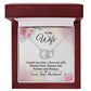 TO MY WIFE - I LOVE YOU THEN, I LOVE YOU STILL -PERFECT PAIR NECKLACE