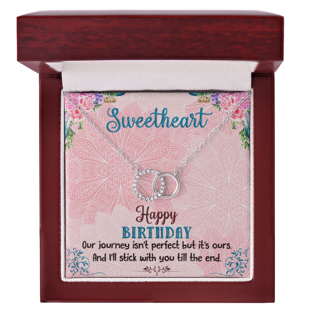 SWEETHEART HAPPY BIRTHDAY BOHO CHICK -PERFECT PAIR NECKLACE