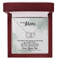 TO MY MOM- LIFE BEGAN WITH WALKING UP -PERFECT PAIR NECKLACE