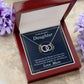 TO MY BEAUTIFUL DAUGHTER - I LOVE YOU PERFECT PAIR NECKLACE