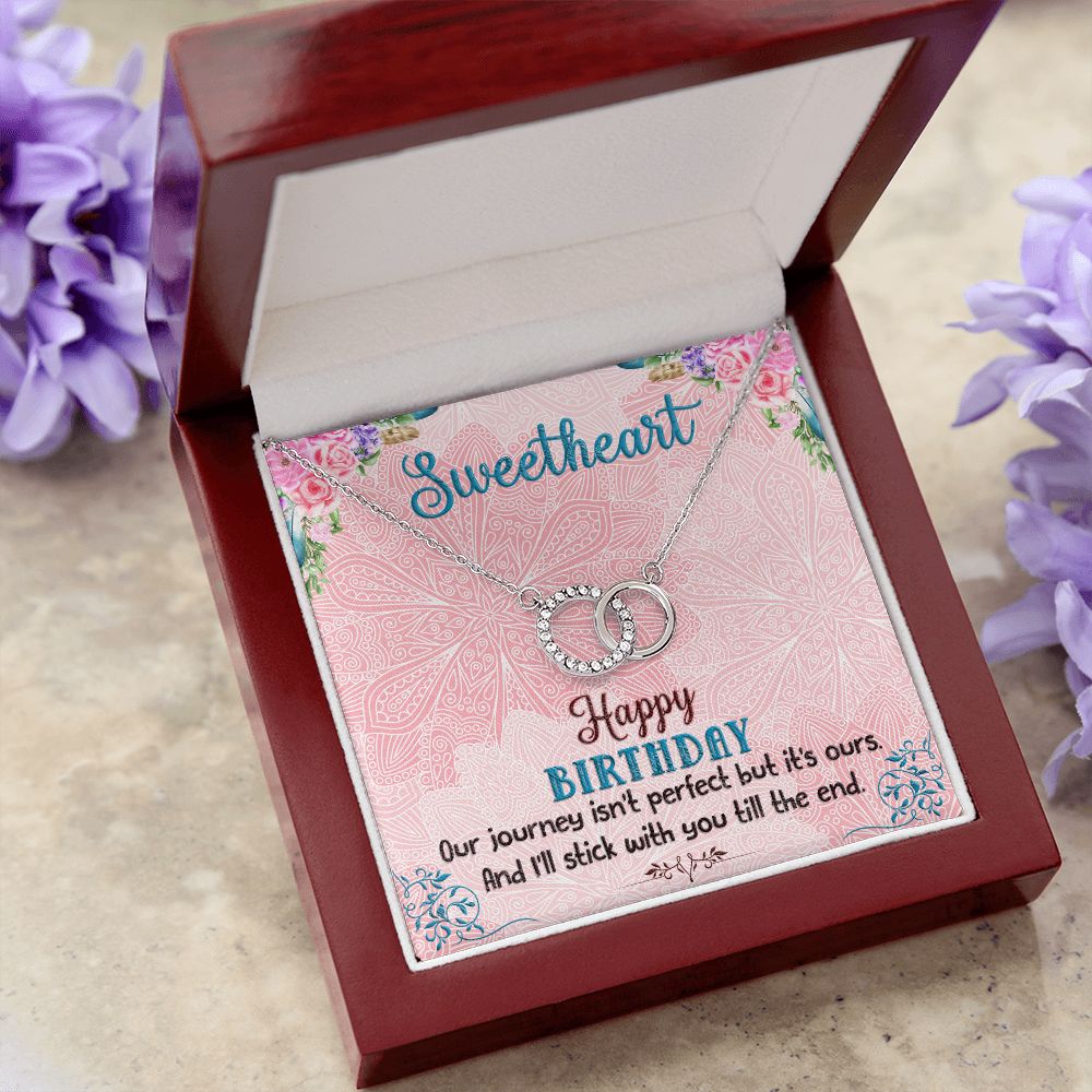 SWEETHEART HAPPY BIRTHDAY BOHO CHICK -PERFECT PAIR NECKLACE