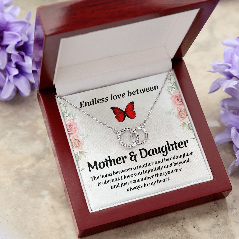 ENDLESS LOVE BETWEEN MOTHER AND DAUGHTER- PERFECT PAIR NECKLACE