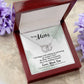 TO MY MOM- LIFE BEGAN WITH WALKING UP -PERFECT PAIR NECKLACE
