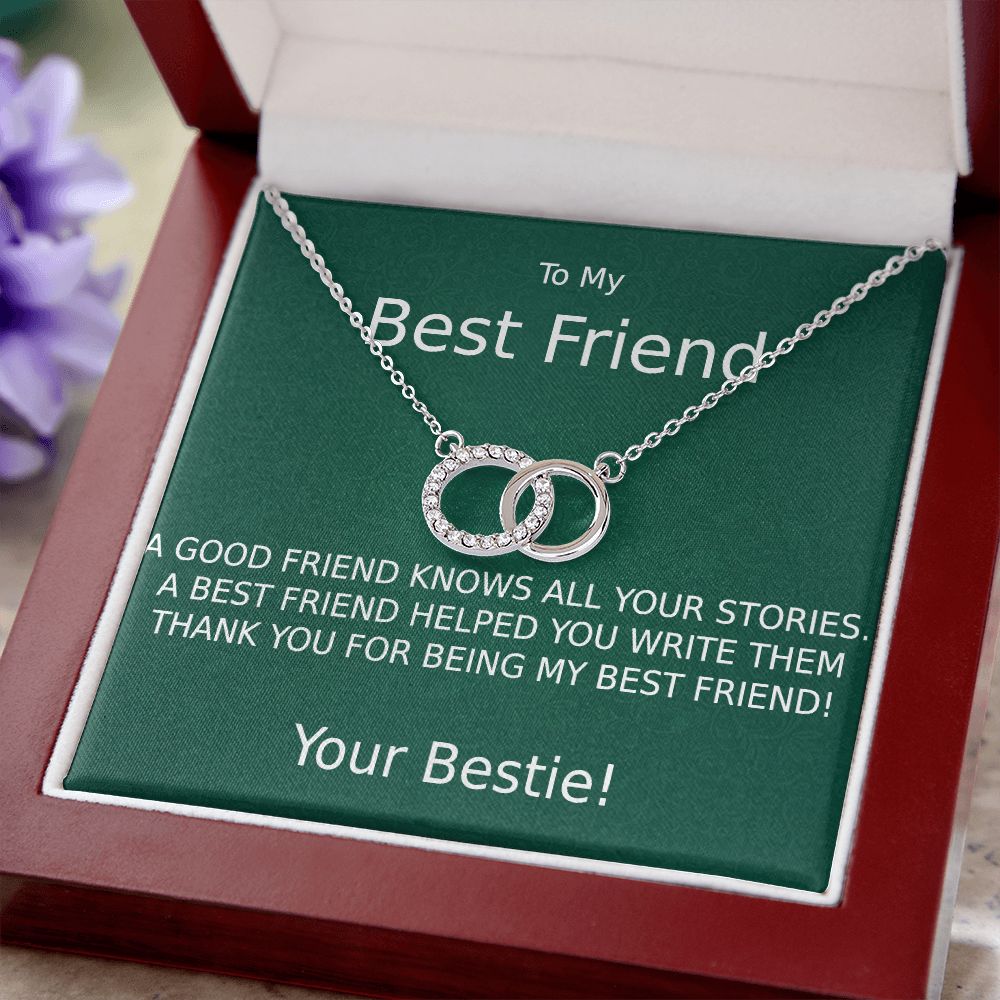 TO MY BEST FRIEND-HELPED WRITE MY STORIES-GN- PERFECT PAIR NECKLACE