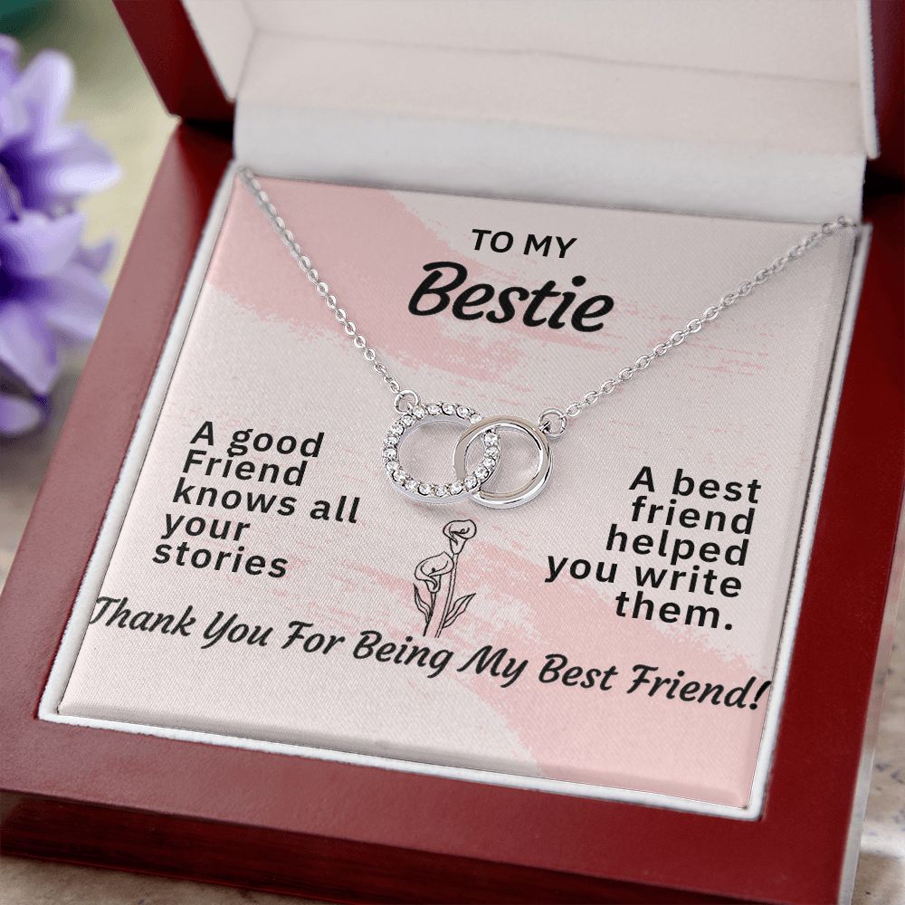 TO MY BESTIE-HELPED WRITE MY STORIES- PERFECT PAIR NECKLACE