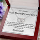 GOD IS GREATER THAN THE HIGHS AND LOWS- PERFECT PAIR NECKLACE
